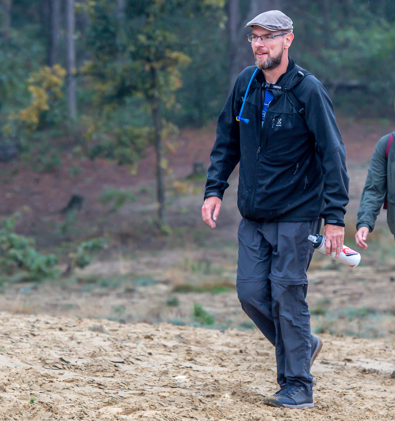 Peter op de 50 km van De Boslandtrail